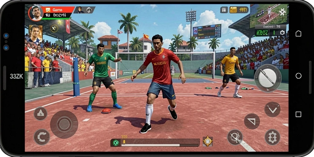 Screenshot gameplay <strong>33ZK</strong> menampilkan aktivitas seru dalam olahraga.