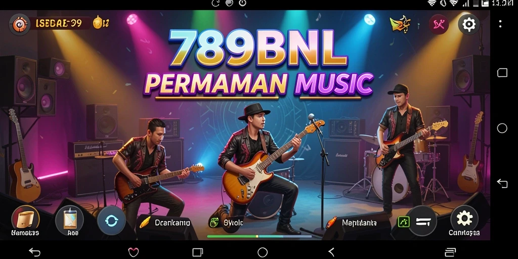 Tampilan gameplay seru dari 789BNL yang menampilkan interaksi musik.