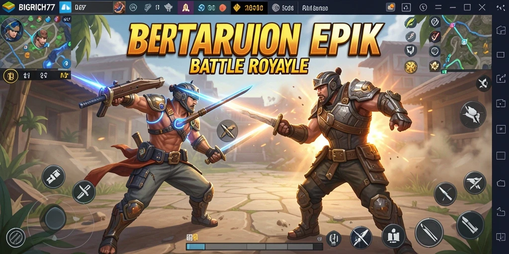 Tangkapan layar gameplay mendebarkan dari BIGRICH77.