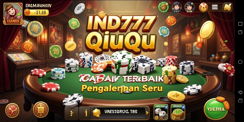 Tangkapan layar menunjukkan gameplay QiuQiu yang menarik.