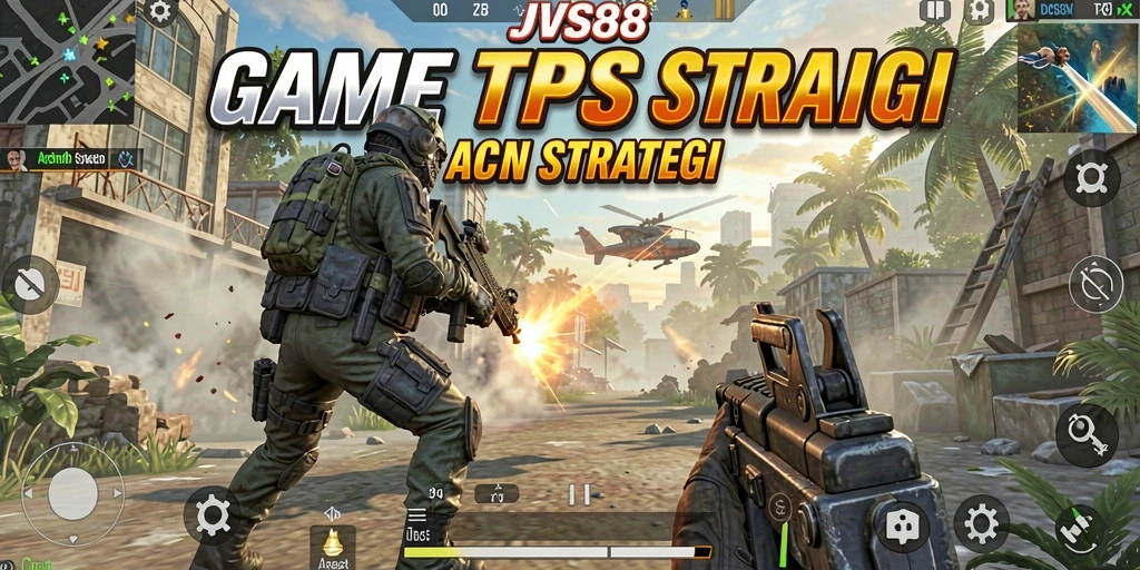 Screenshot gameplay JVS88 yang menampilkan aksi tembak-menembak yang intens.