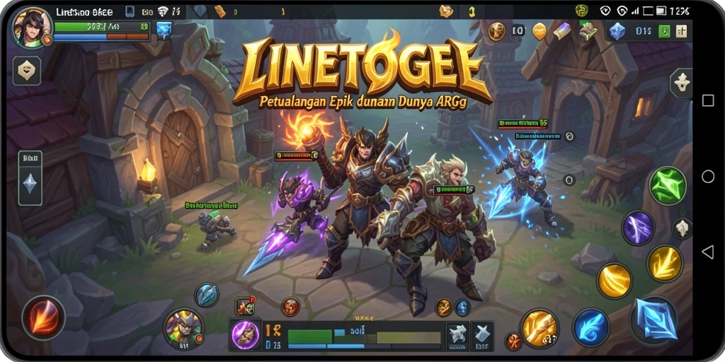 Tangkapan layar aksi gameplay seru dari LINETOGEL yang menampilkan pertarungan mendebarkan.