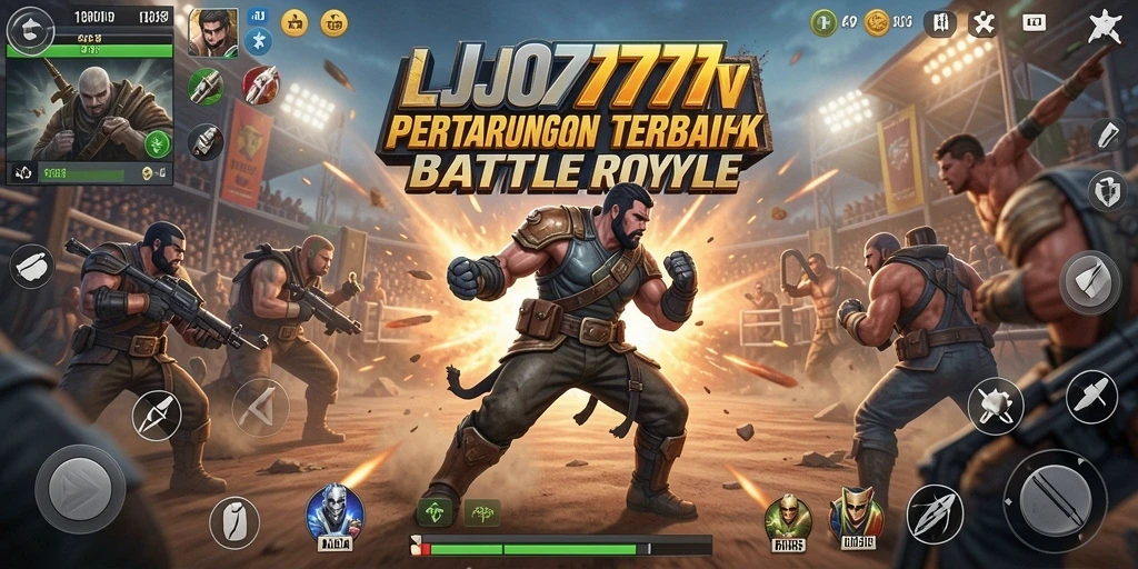Screenshot gameplay LJO777 menampilkan aksi seru dalam Battle Royale.