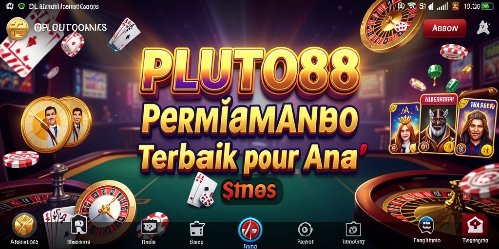 Tampilan gameplay yang memukau dalam aplikasi Kasino PLUTO88.