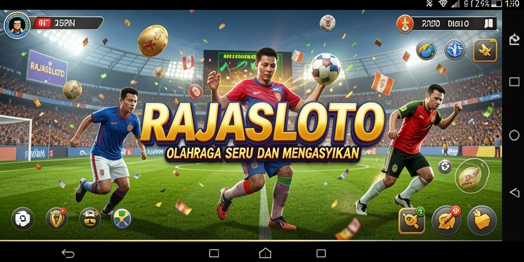 Tampilan gameplay olahraga yang seru dan interaktif di RAJASLOTO.