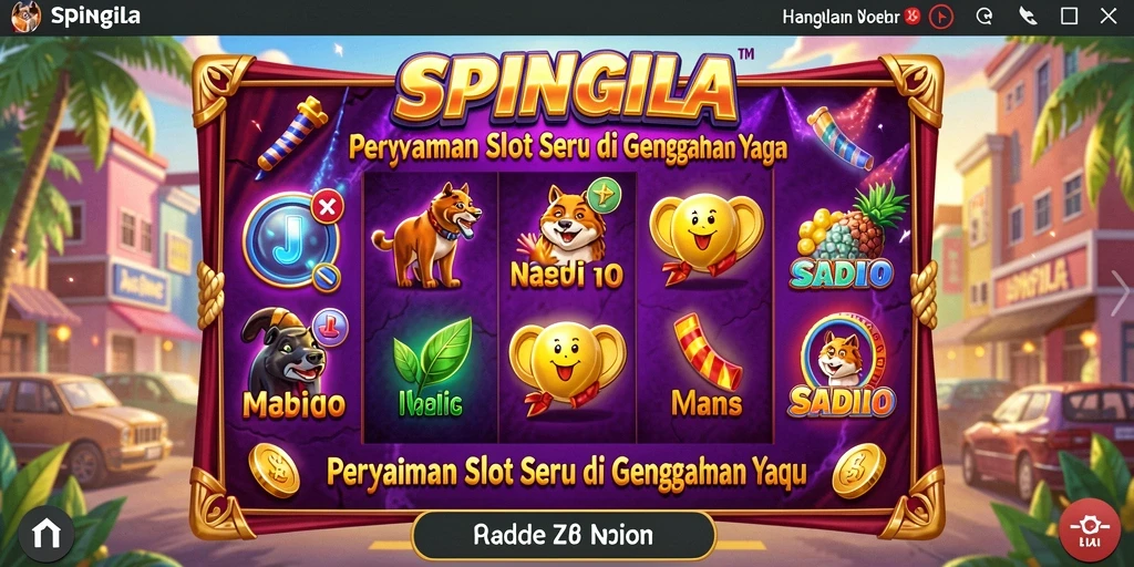 Tampilan gameplay menarik dari SPINGILA yang seru dan penuh keseruan.
