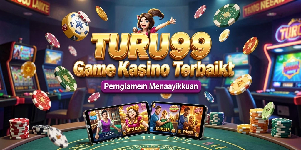 Screenshot utama TURU99 menampilkan gameplay Kasino yang mendebarkan.